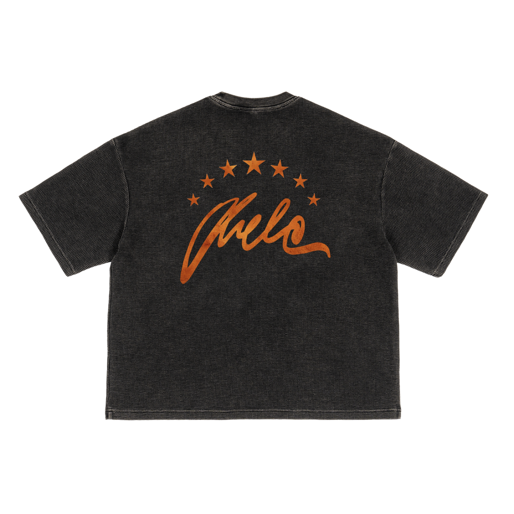 Textured Waffle Washed Boxy T-Shirt