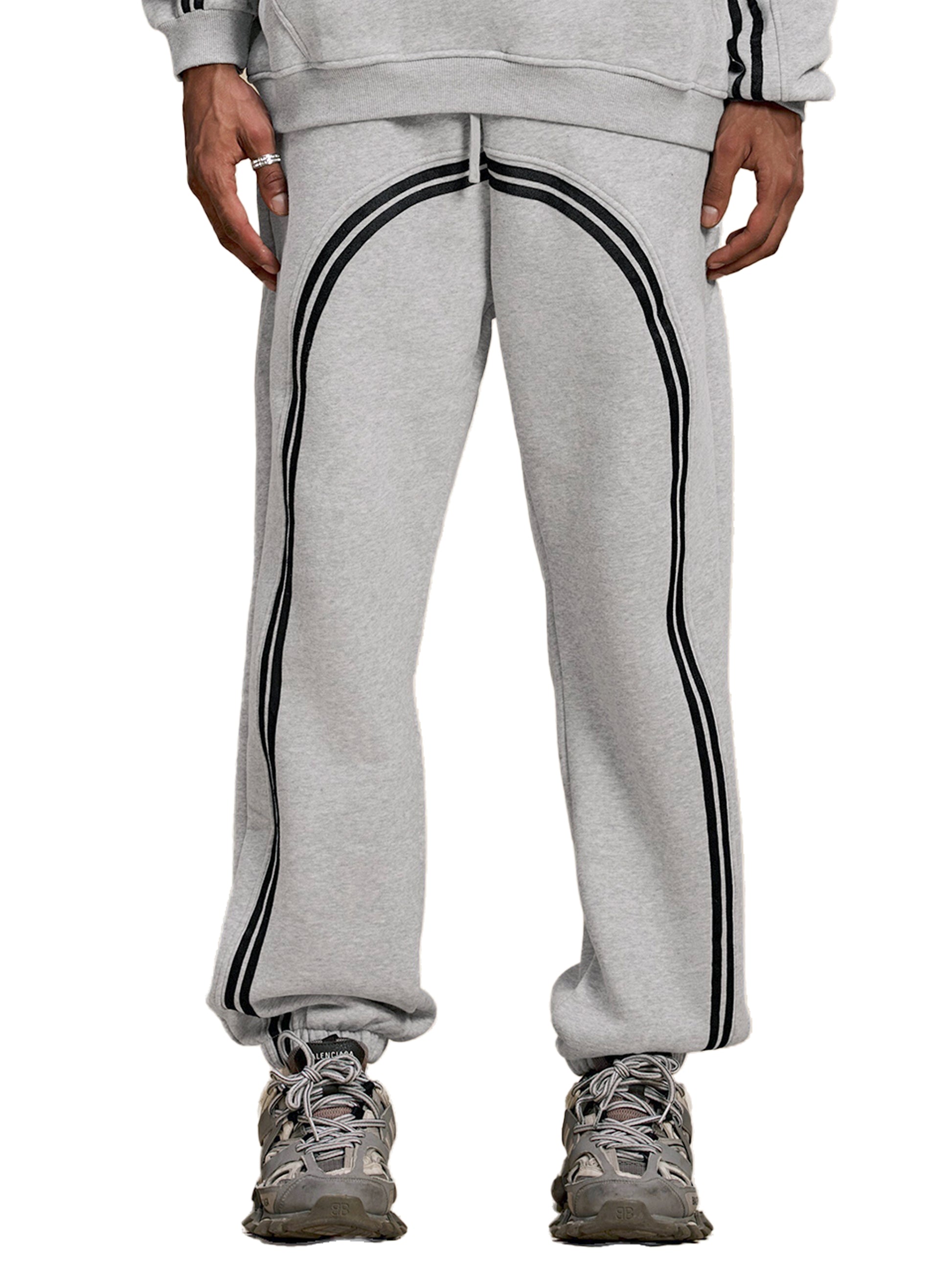 Sun Fade Contrast Tape Fleece Jogged Sweatpants